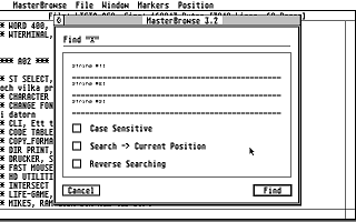 Masterbrowse atari screenshot